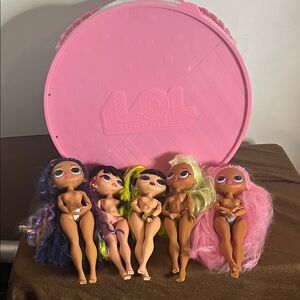 LOL doll bundle carrying case 5 big sister surprise